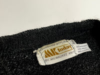 50s vintage Milwaukee Knit Mohair cardigan Black L