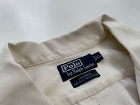 90s Vintage Polo RalphLauren “CALDWELL”Opencollar Shirt XL Offwhite