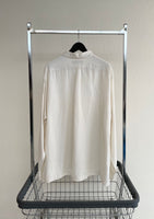90s Vintage Polo RalphLauren Silk&Linen L/S Shirt XL White