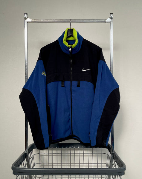 90s NIKe ACG Fleece Jacket L Blue&Black – NO BURCANCY