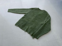 60s Sears Mohair Cardigan L SilverGreen