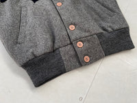80s Empire Brooklyn Varsity Jacket S LightGray