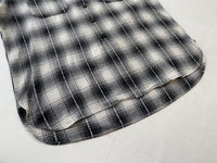 90s RRL ShadowPlaid Shirt L Black&White
