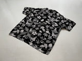 90s Vintage RalphLauren Hawaiian OpenCollar Shirt XXL Black&White