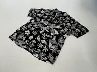 90s Vintage Polo RalphLauren “Black Hawaiian”Opencollar Shirt XL