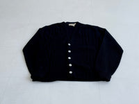 60s Vintage 100%Kid Mohair Cardigan Black M – NO BURCANCY