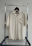 90s Vintage RalphLauren CALDWELL OpenCollar Shirt L Herringbone
