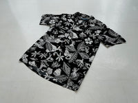 90s Vintage Polo RalphLauren “Black Hawaiian”Rayon Opencollar Shirt S Black