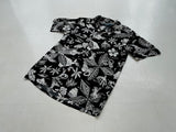 90s Vintage Polo RalphLauren “Black Hawaiian”Rayon Opencollar Shirt S Black