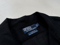 90s Vintage RalphLauren CLAYTON OpenCollar Shirt L Black