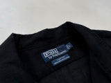 90s Vintage RalphLauren CLAYTON OpenCollar Shirt L Black