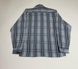 50s vintage Richman Brothers Ombre check shirt BlueXNavy L