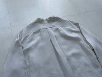90s Polo RalphLauren Silk&Linen L/S Shirt M White