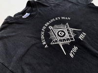 90s Vintage FreeMason Logo T shirt Black XL