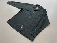 90s Vintage Deadstock Polo RalphLauren 100%Rayon L/S Shirt L Asphalt Gray