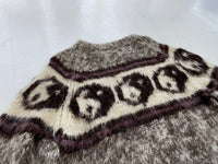 90s Vintage Yingyang Wool Knit Sweater