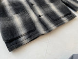 90s SANTAFE TRAIL Ombré Wool Jacket M Black&White