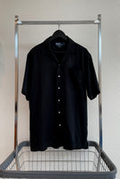 90s Vintage Polo RalphLauren “CALDWELL”Opencollar Shirt M Black