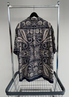 90s Vintage RalphLauren CALDWELL OpenCollar Shirt XL Big Paisley