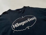90s Vintage Haagen-Dazs “Big Logo”T-shirt XL Black