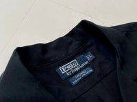 90s Vintage RalphLauren CALDWELL OpenCollar Shirt L Black