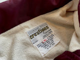 80s Creations Coach Jacket XL Burgundy
