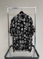 90s Vintage RalphLauren Hawaiian OpenCollar Shirt XXL Black&White