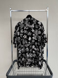 90s Vintage RalphLauren Hawaiian OpenCollar Shirt XXL Black&White
