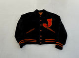 60s Vintage Varsity jacket Reversible Black&Orange 34