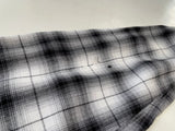 50s Vintage TOWNCRAFT ShadowPlaid Loop Shirt M Black&White