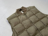 80s Eddie Bauer Puffer Quilting Vest Khaki