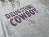 80s Vintage DRUGSTORE COWBOY T-shirt XXL Gray