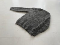 60s Brentwood Mohair Cardigan L SilverGray