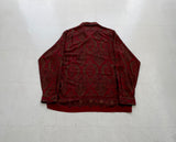90s Polo RalphLauren Marlowe Paisley Rayon L/S Shirt M Burgundy