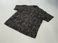 90s Vintage Polo RalphLauren CLAYTON “Black Flower”Shirt XL