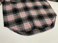 70s Vintage Fruit of the Loom Ombre Wool shirt Black&Pink L