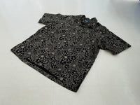 90s Vintage Polo RalphLauren CLAYTON “Black Flower”Shirt XL