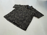 90s Vintage Polo RalphLauren CLAYTON “Black Flower”Shirt XL