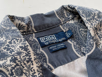 90s Vintage Polo RalphLauren VINTAGE CALDWELL Cross Paisley OpenCollar Shirt L