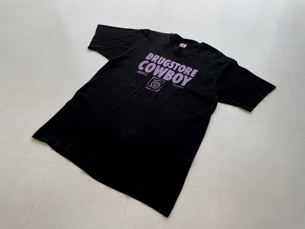 80s Vintage DRUGSTORE COWBOY T-shirt XL Black – NO BURCANCY 80s Vintage DRUGSTORE COWBOY T-shirt XL Black – NO BURCANCY