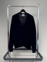 60s Almorett Wool Cardigan XL Navy