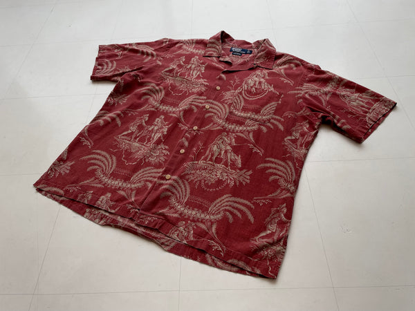 90s Vintage RalphLauren “History” CALDWELL Shirt L