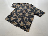 90s Vintage RalphLauren CALDWELL OpenCollar Rayon Shirt Yacht L
