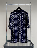 90s Vintage Polo RalphLauren Tie-Dye 100% Rayon OpenCollar Shirt M