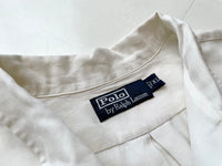 90s Vintage Polo RalphLauren Silk&Linen L/S Shirt XL White