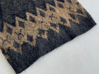 50s Vintage Mohair Sweater  Diamond Pattern M