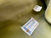 60s vintage TOWNCRAFT ShadowPlaid Rayon Shirt L Green