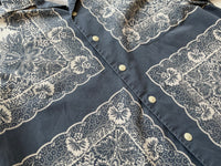 90s Vintage Polo RalphLauren VINTAGE CALDWELL Cross Paisley OpenCollar Shirt L