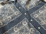 90s Vintage Polo RalphLauren VINTAGE CALDWELL Cross Paisley OpenCollar Shirt L