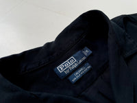 90s Vintage RalphLauren CALDWELL OpenCollar Shirt M Black